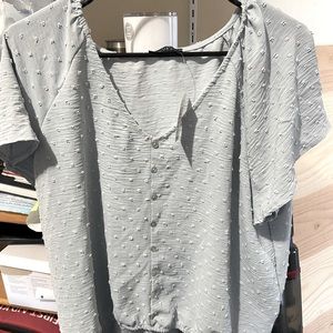 Light Baby Blue XL ladies top, new with tags